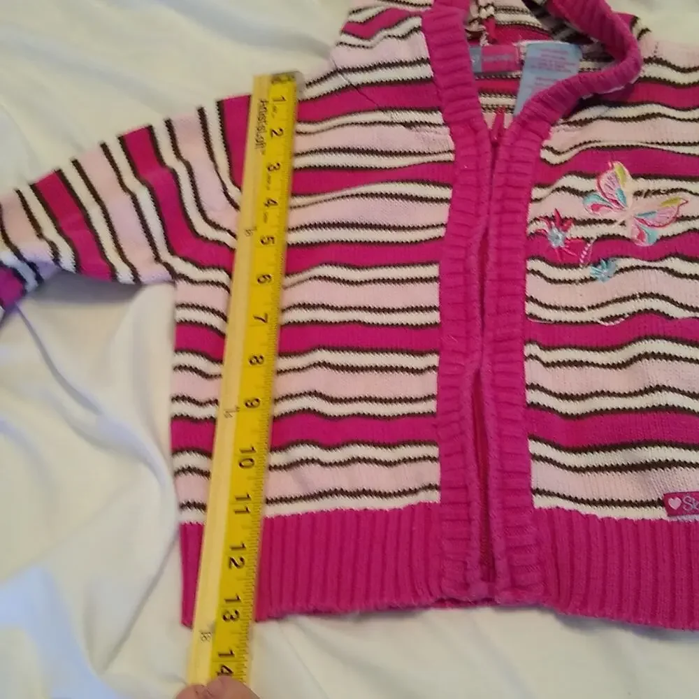 Skechers pink striped girl toddler sweat size 5